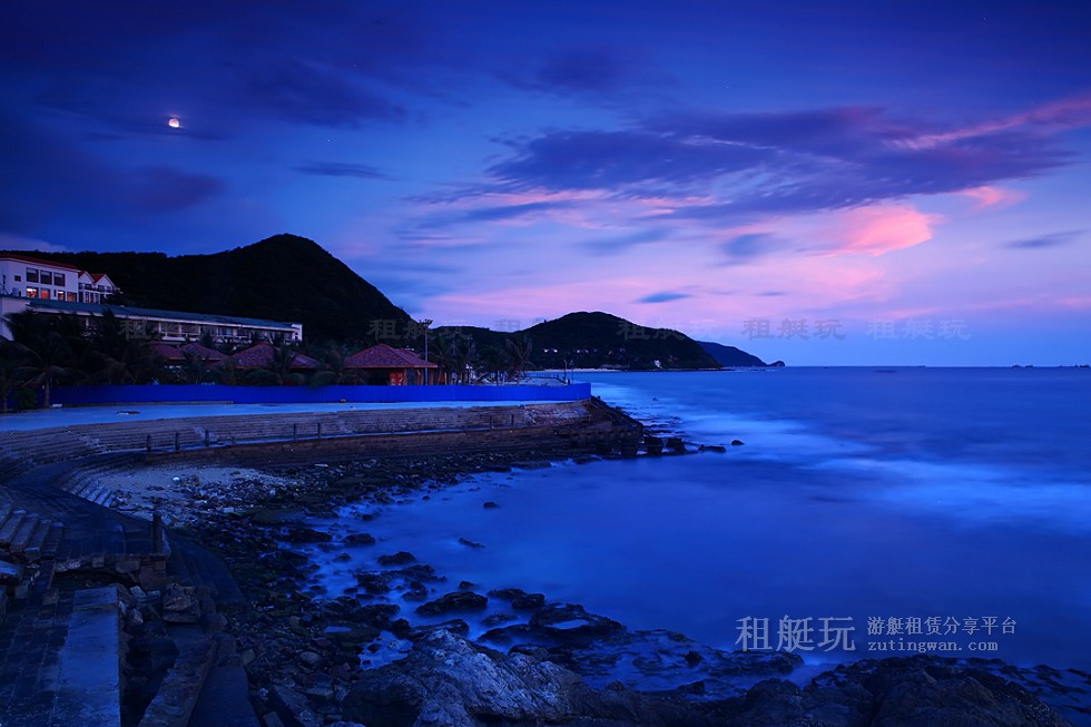 三亞旅游游艇 帆船租賃三亞港——小東海、大東海航線
