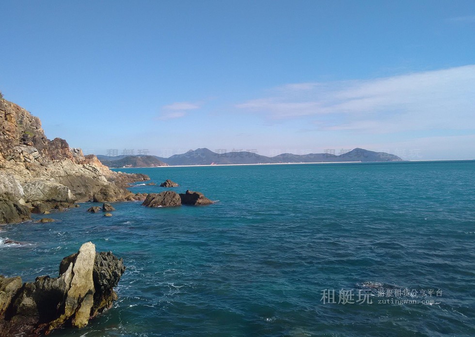 三亞旅游游艇 帆船租賃三亞港——小東海、大東海航線
