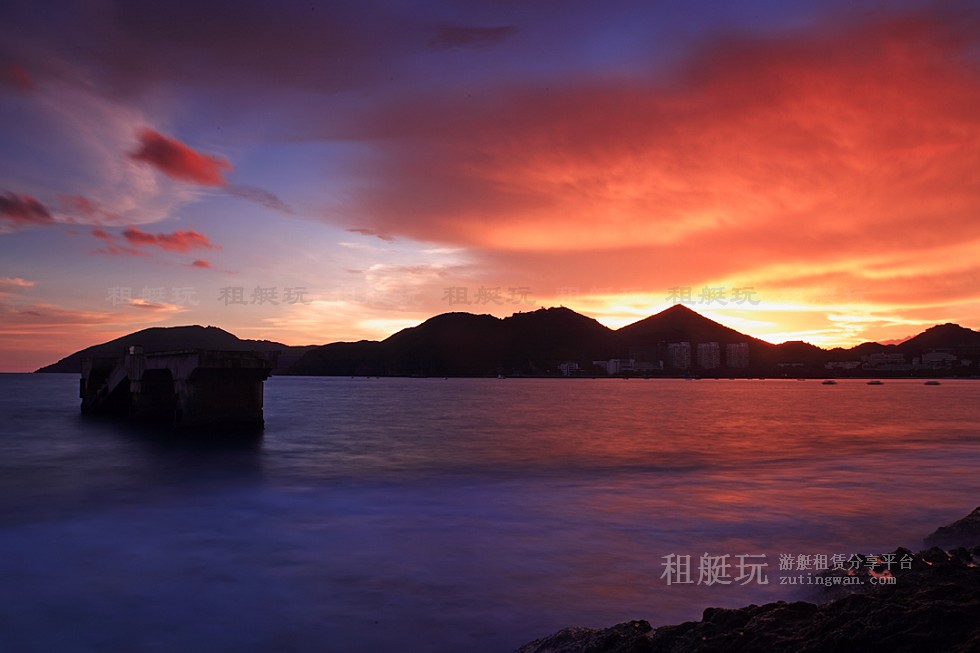 三亞旅游游艇 帆船租賃三亞港——小東海、大東海航線